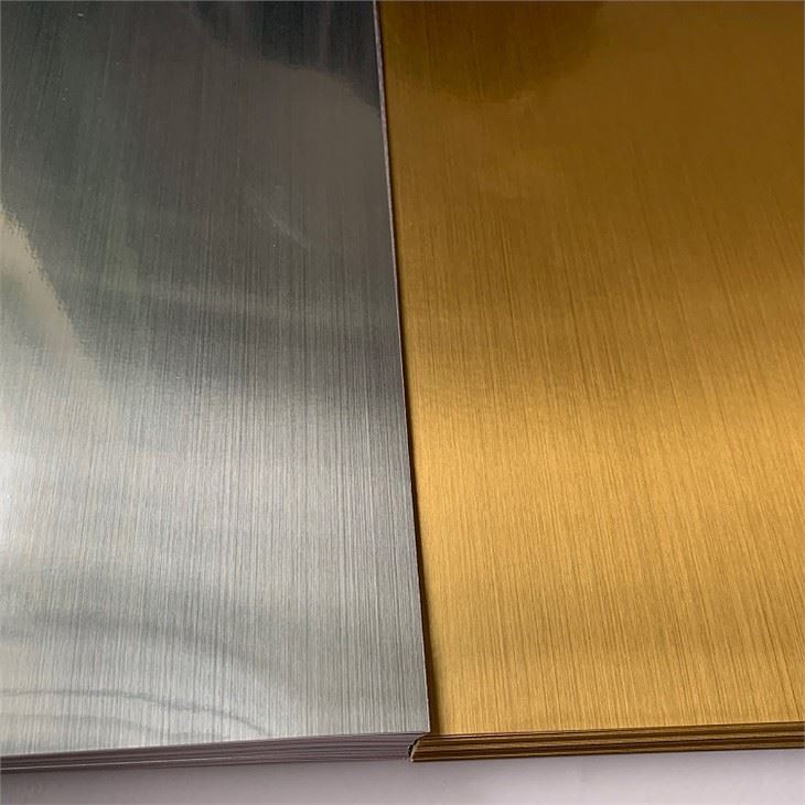Brush Silver PET Self adhesive label