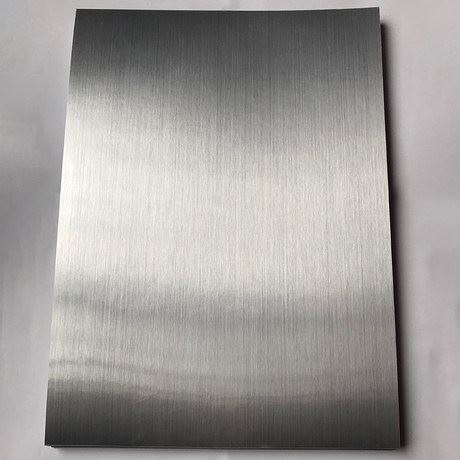 Brush Silver PET Self adhesive label